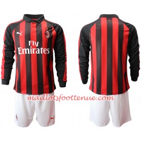 Maillot/Tenue AC Milan Enfant Domicile 2018/2019 Manche Longue